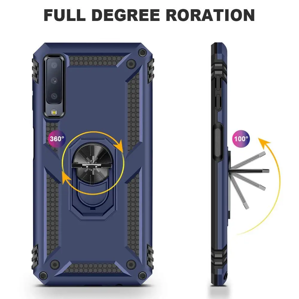 Universal Samsung Galaxy Protective Case with Ring Kickstand
