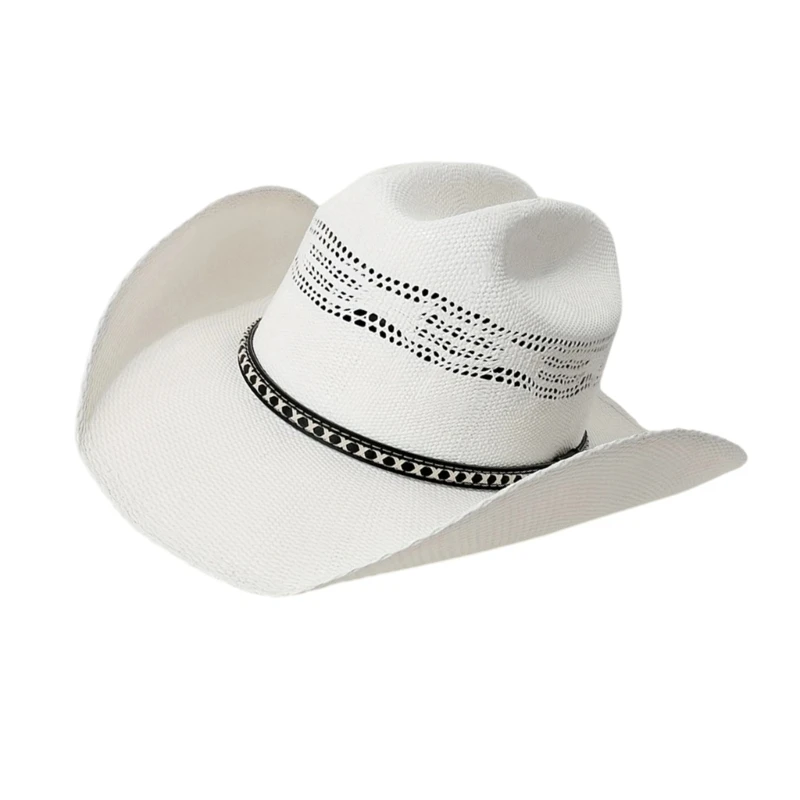 652F Stylish Panama Hat Men and Women Hat Casual Outdoor Wear Trendy Accessory for Beach and Party Wear
