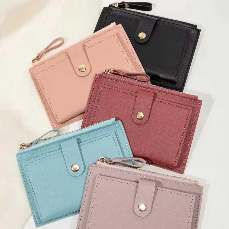Women's Short Card Bag credit card holder women wallet pu leather card bag