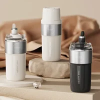 Presse-agrumes isolé Double couche sous vide 304 presse-agrumes en acier inoxydable 350ml Charge USB Portable 26 lames presse-agrumes Freesh forte puissance 4