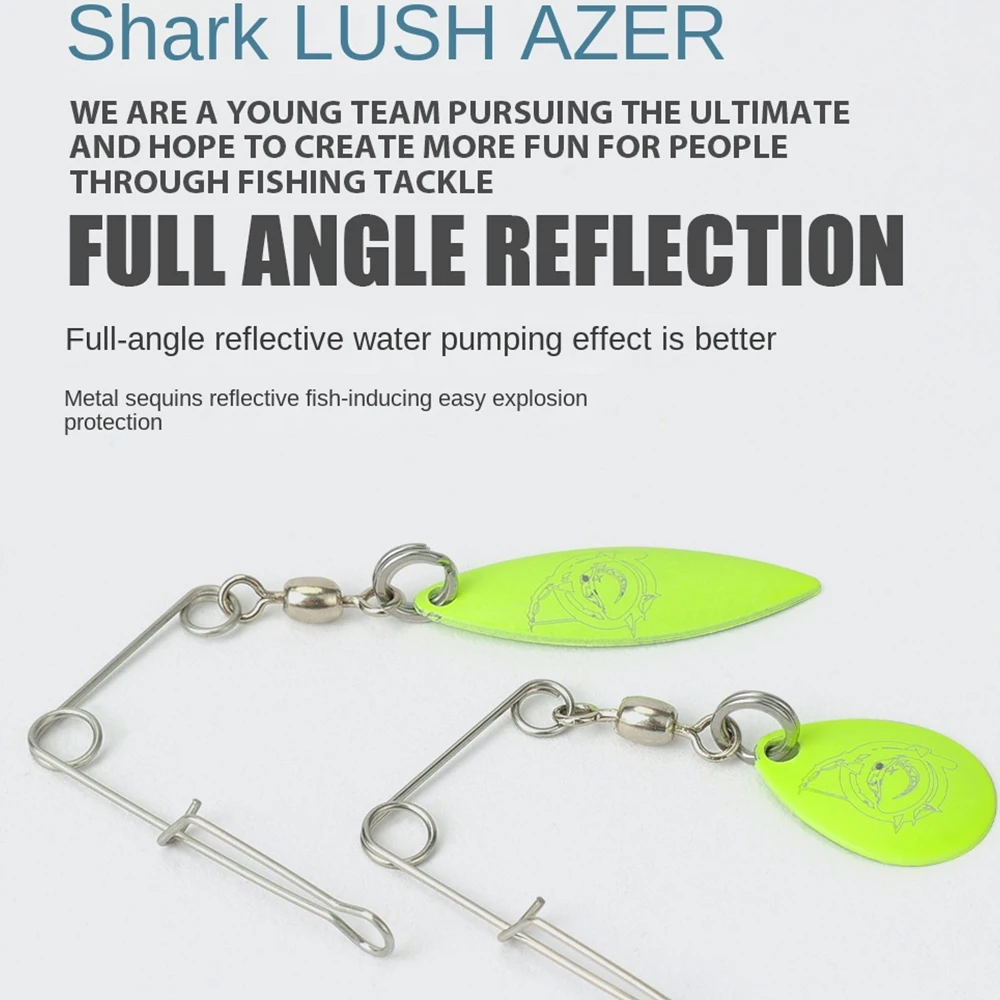 

Рыболовная снасть, привлекательная для ловли рыбы, сильное тяговое усилие, металлическая, с шумовыми блестками, приманка с отражением под открытым углом и цветная