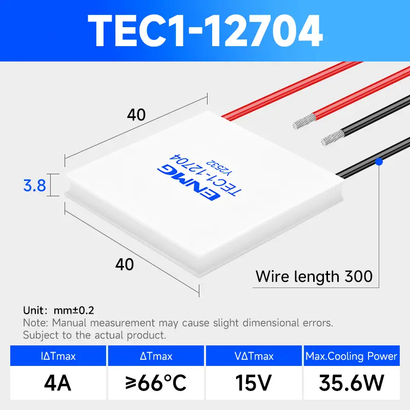 ENMG TEC1-12706/ TEC1-24106 Thermoelectric Cooling Module-12V/24V Peltier Cooler for DIY&Industrial Applications Peltier Effect image 12