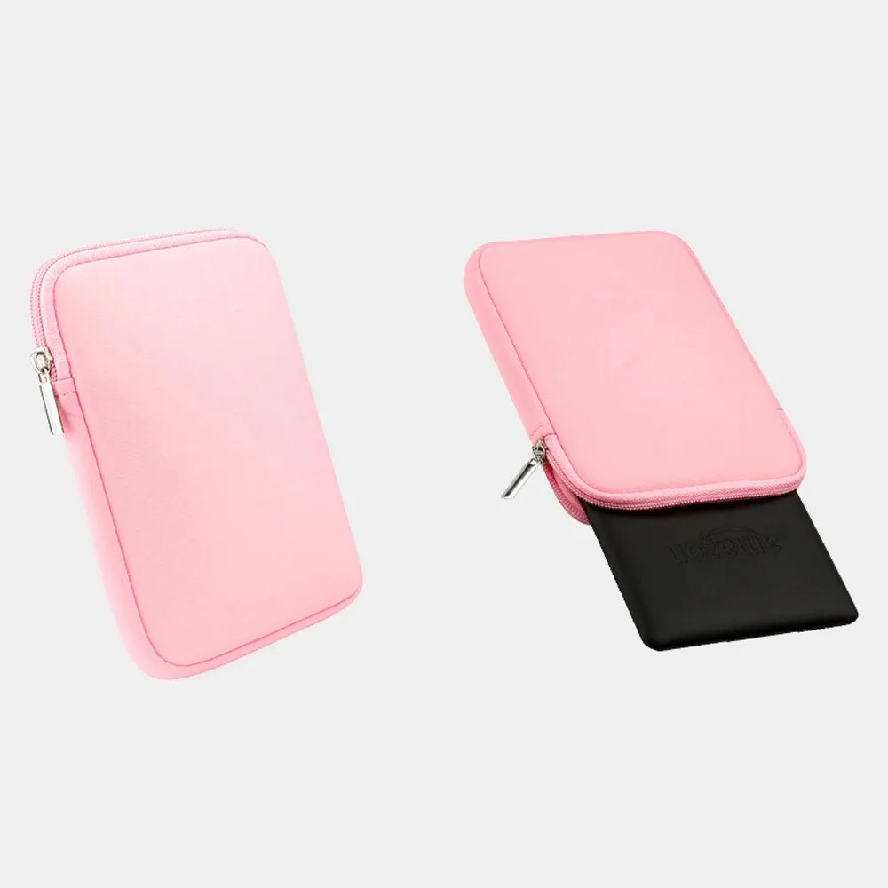Soft Sleeve Zipper Bag for eReaders - Fits 7-Inch Devices