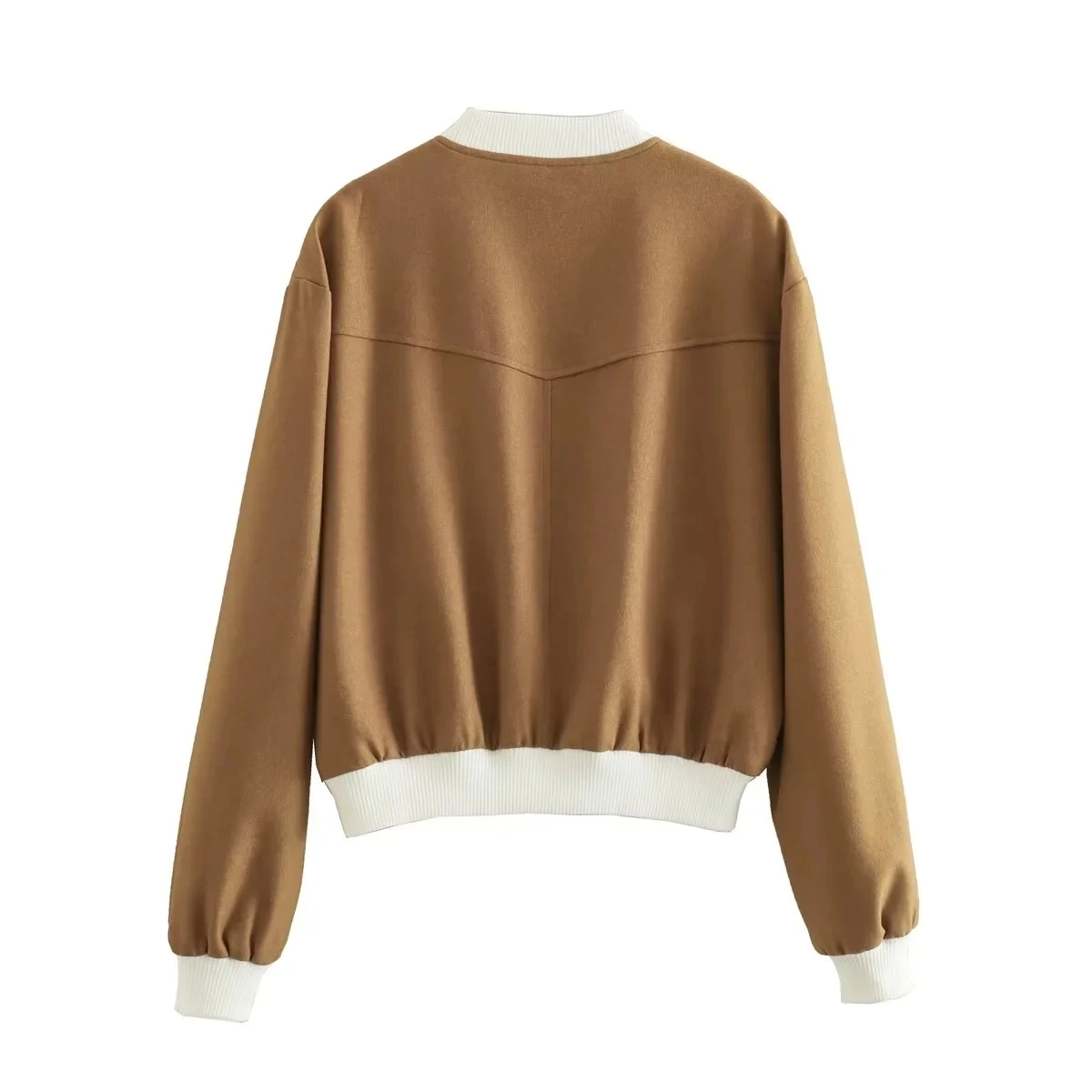 Women's Bombers Jackets Coat Khali Short Outwear Long Sleeve Vintage Vested Female Kurtki Casual Loose Korean zaaztrafins Jacket