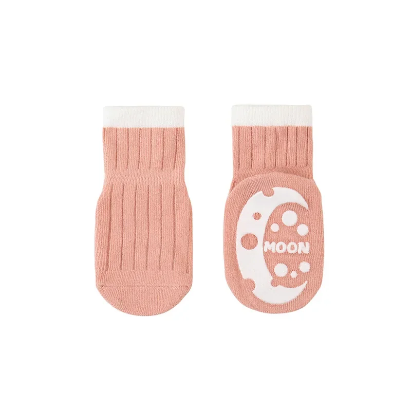 Baby Spring Summer Floor Socks 100% Cotton Rubber Anti-slip Socks for Newborn Infant Toddler Socks 0-5Y