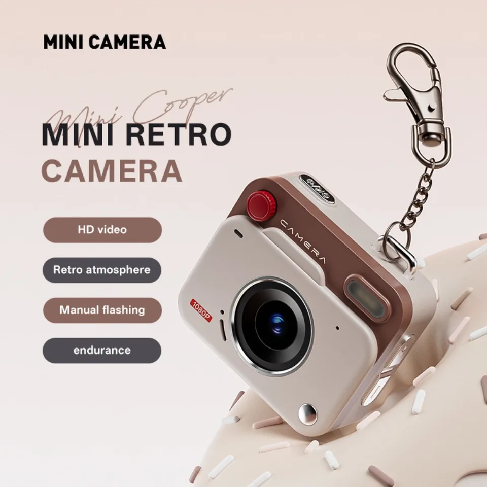 Mini Compact Digital Camera Keychain New HD CCD Retro Camera