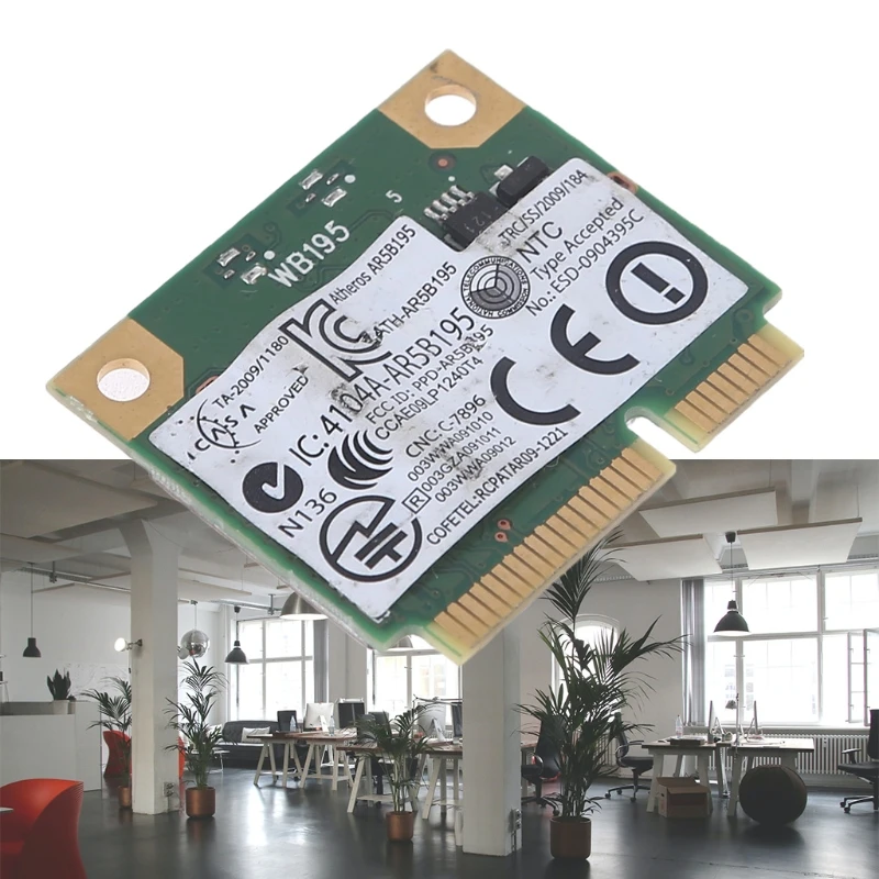 Dell Dw1702 Atheros Ar5b195 무선 및 BT 블루투스용 카드, 콤보 미니 카드 호환
