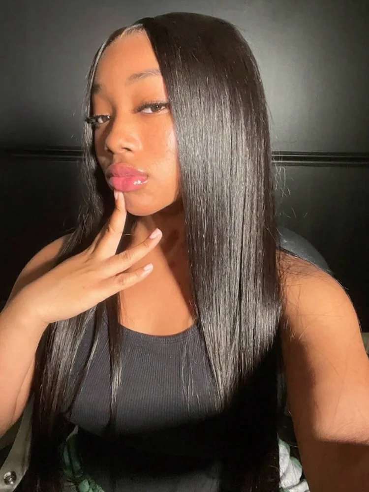 13x4 Lace Front Wigs Human Hair Straight HD Lace Front Wigs Human Hair 200% Density Pre Plucked With Baby Hair Straight Wigs