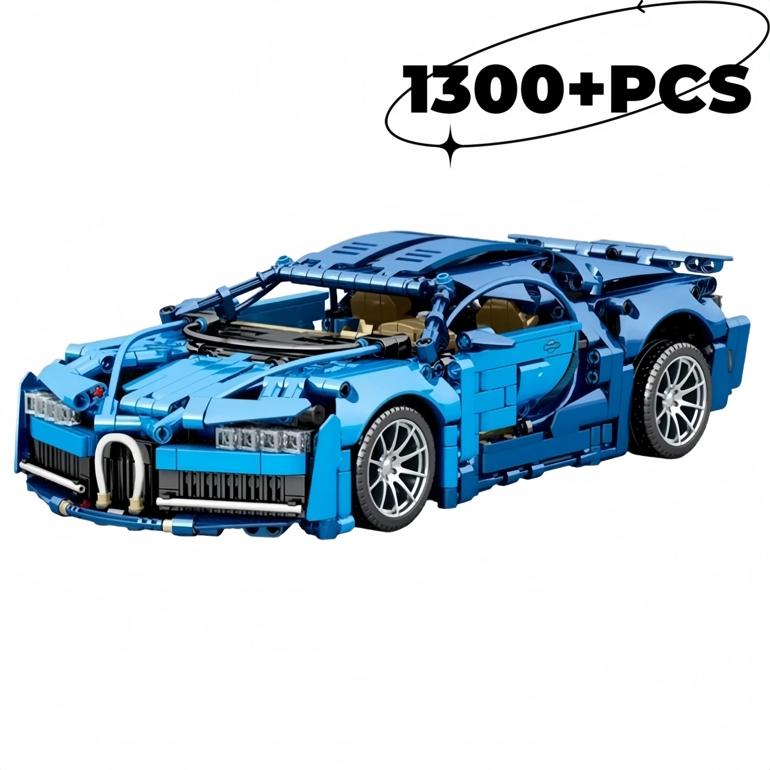 Building Block Toys 1200+PCS MOC Technical Racing Car Model Sports City Vehicle Assemble Bricks For Boys Gifts