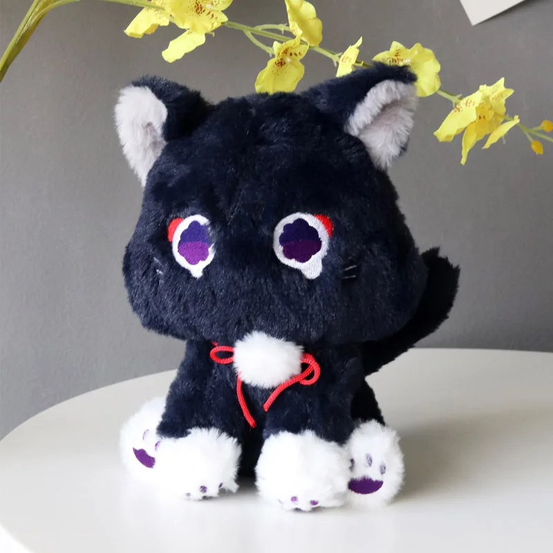 /45cm Anime Scaramouche Katze niedliche Plüsch puppe 22cm Genshin Impact Wanderer Haustier Cosplay ausgestopft Kissen Spielzeug Geburtstags geschenk