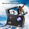 4K Action Camera WiFi 2.0" Screen 1080P/30FPS Waterproof Camera Helmet Video Recording Camera Sports Cameras Outdoor Mini Cam 6