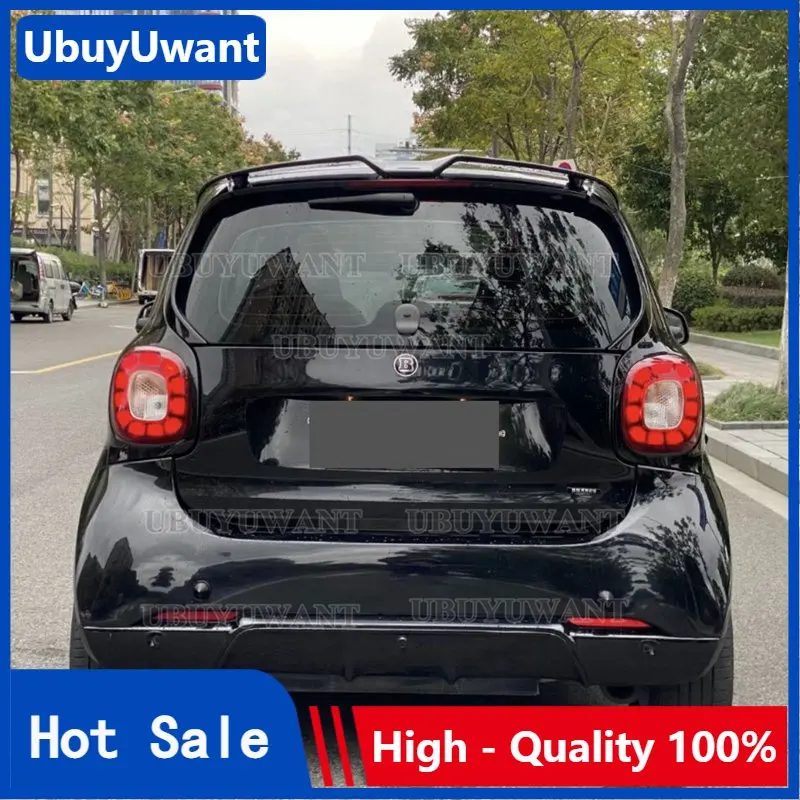 

For Merced-Benz Smart Fortwo Fourfour 453 Spoiler 2015-2018 Carbon Fiber Rear Roof Spoiler Wing Trunk Lip Boot Cover Car Styling