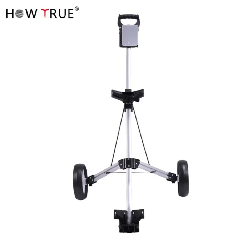 2 Wheel Folding Aluminum Frame Golf Push Cart Trolley Hot On Sell