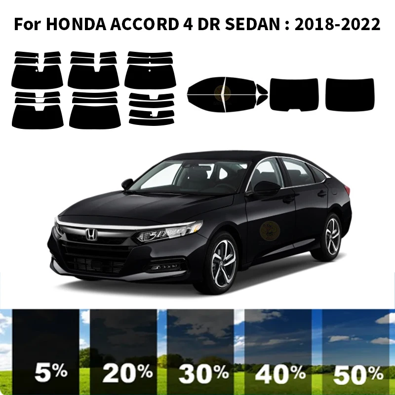 

Precut nanoceramics car UV Window Tint Kit Automotive Window Film For HONDA CV1 CV3 ACCORD 4 DR SEDAN 2018-2022