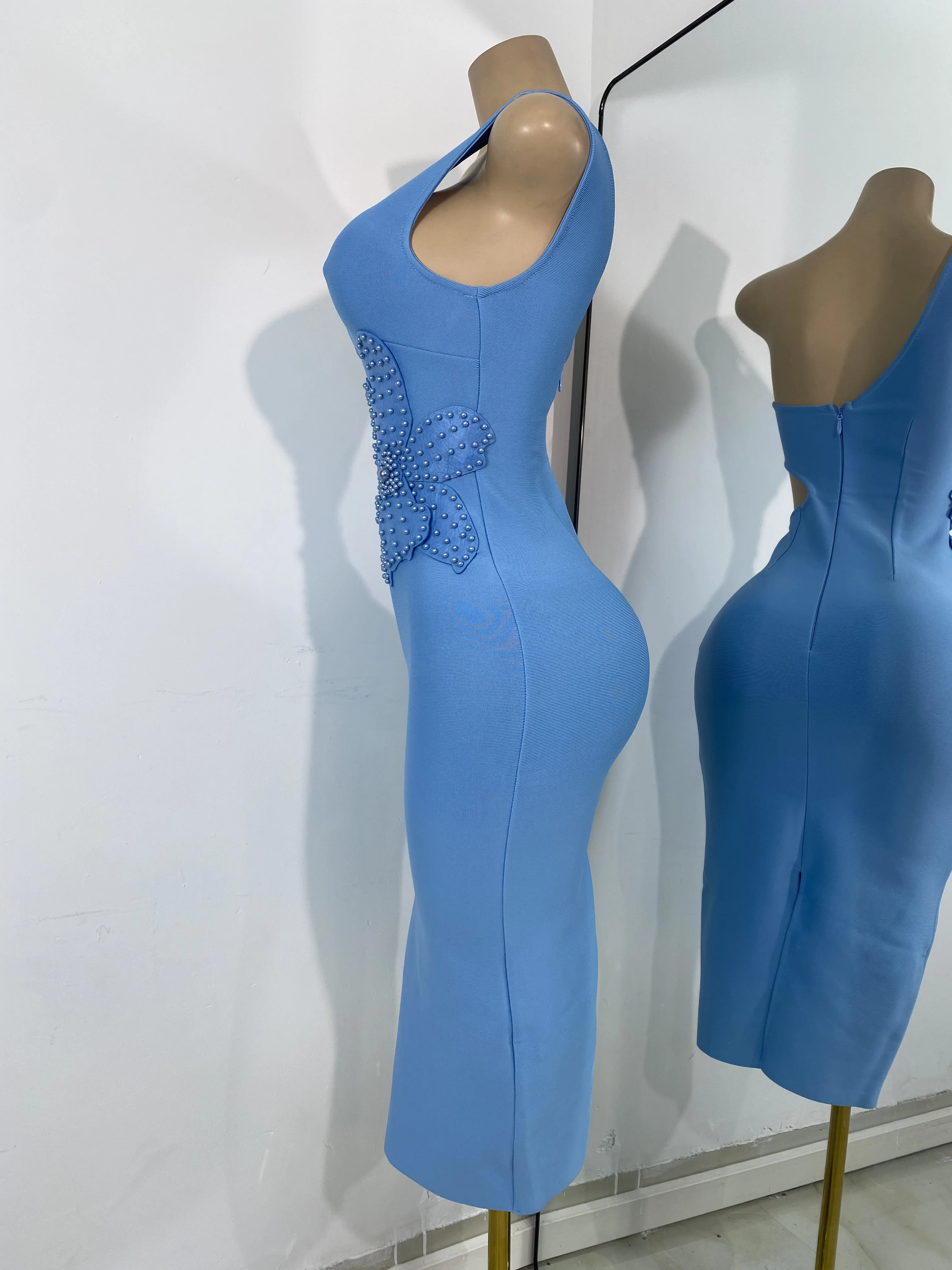 Women Sexy Single Shoulder Sleeveless Flower Bodycon Blue Bandage Dress 2025 Celebrity Elegant Evening Luxury Gown Club Outfit - AliExpress 200000345 Women Sexy Single Shoulder Sleeveless Flower Bodycon Blue Bandage Dress 2025 Celebrity Elegant Evening Luxury Gown Club Outfit - AliExpress 200000345