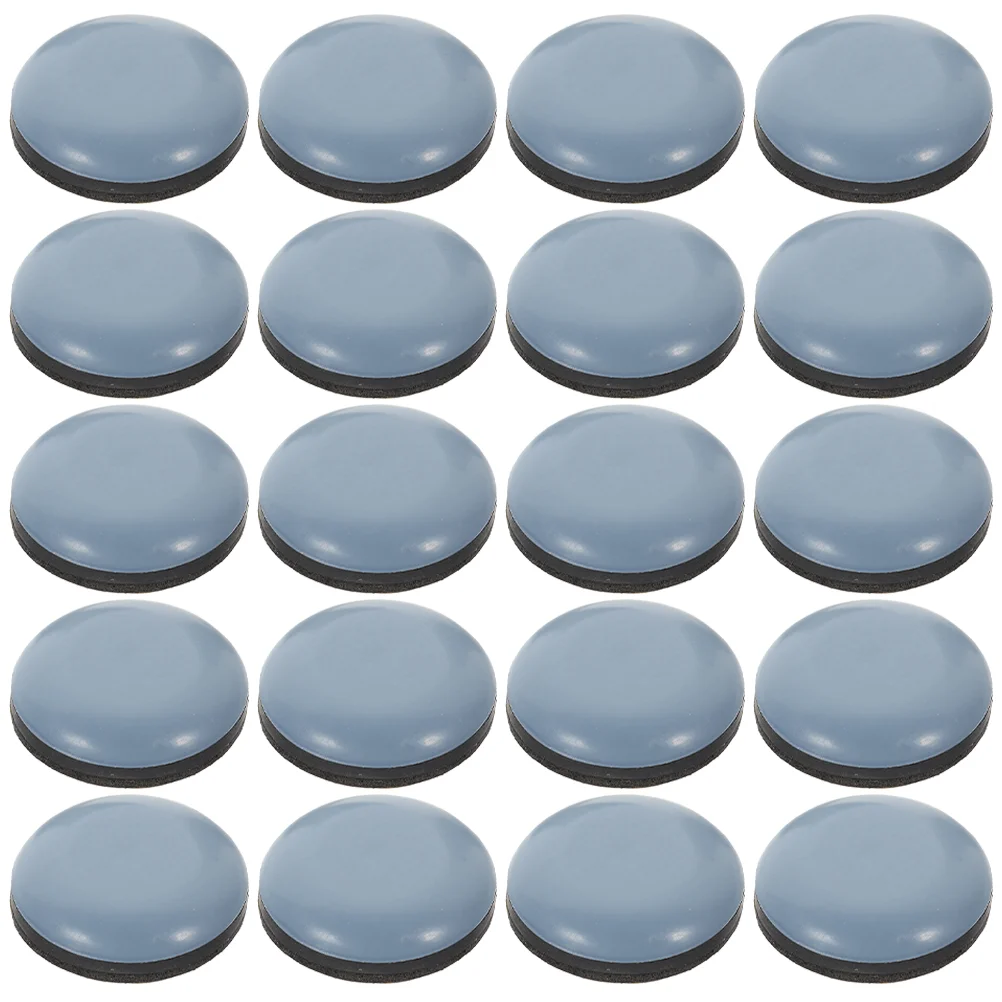 

20 Pcs Round Self-adhesive Silent Table and Chair Foot Pads to Assist Sliding Mats Furniture Sliders for Moving Cushion