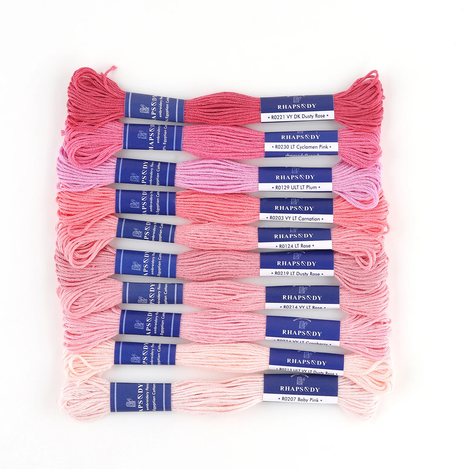 Premium Egyptian Cotton Embroidery Floss - 6 Strand, 8 Meters, Double Mercerized and Singed for Superior Cross Stitch and Sewing