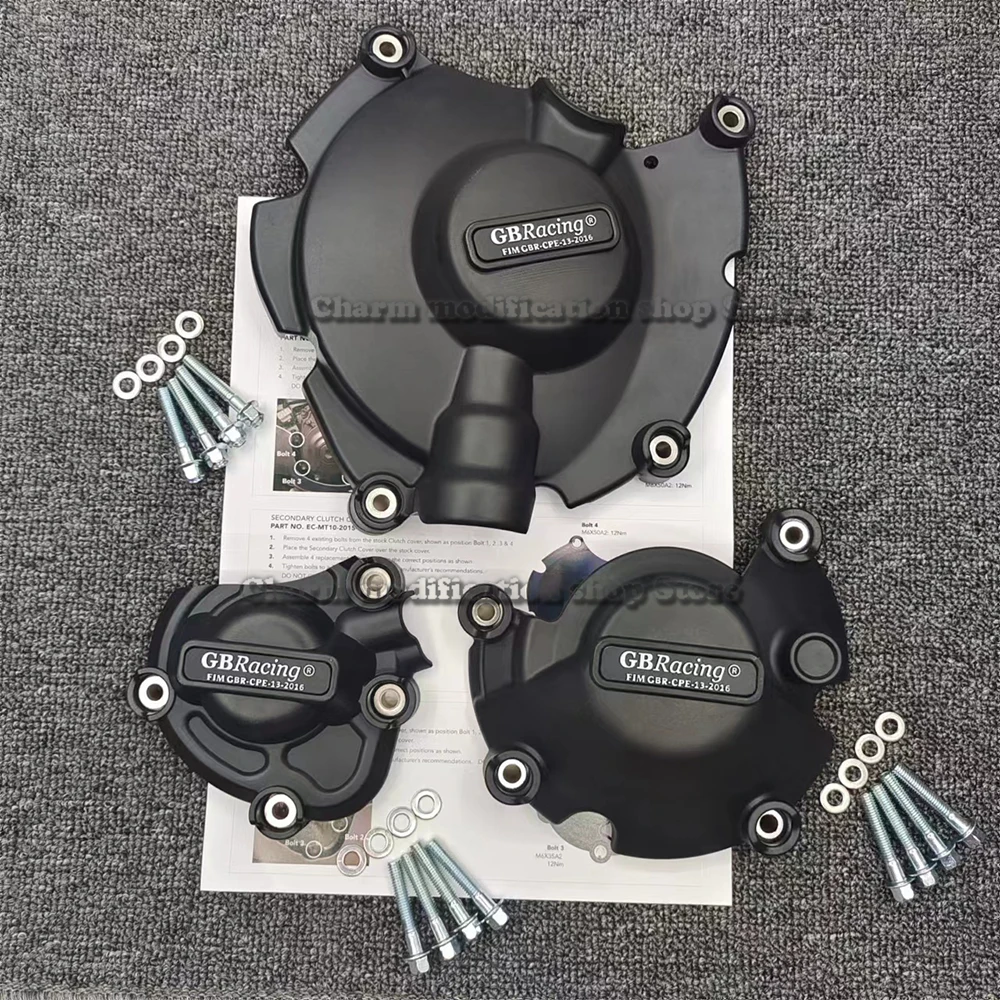 Motorcycle Engine Cover FOR YAMAHA YZF R1 R1M 2015 2016 2017 2018 Motorcycle Engine Cover Set Case GBracing Accessories
