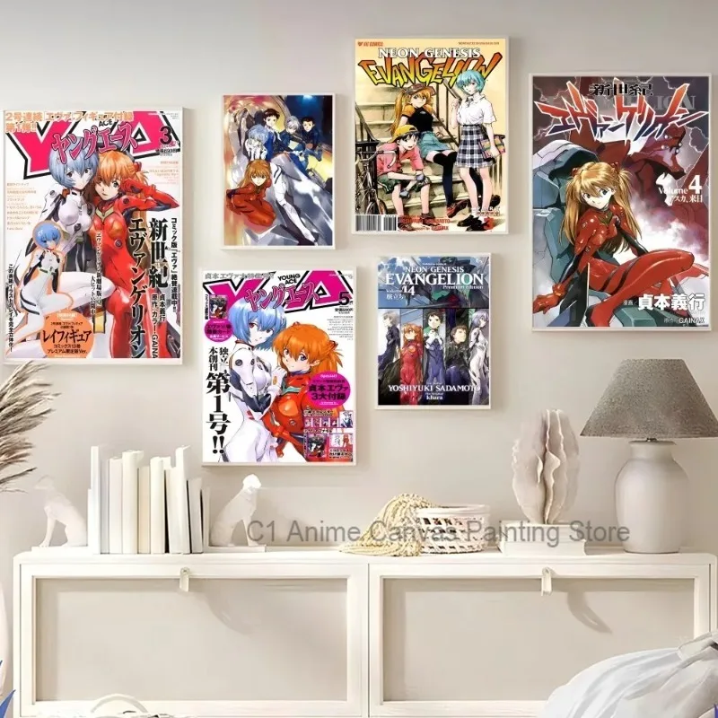 Neon Genesis Evangelion Anime Canvas Wall Art Decor