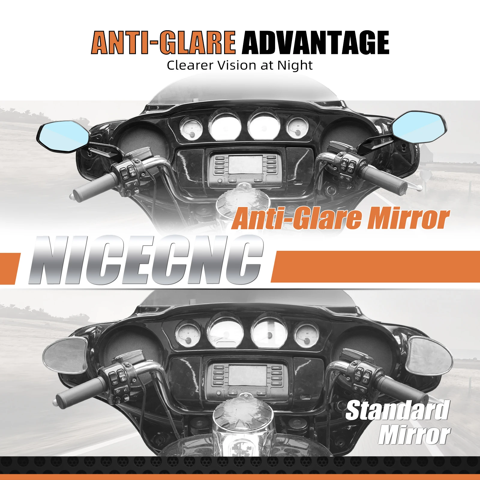 Für Harley 2006–2025 Street Glide FLHX Rückspiegel Road King FLHR Custom FLHRS Road Glide FLTR Special FLTRXS Ultra FLTRU – Detail 4