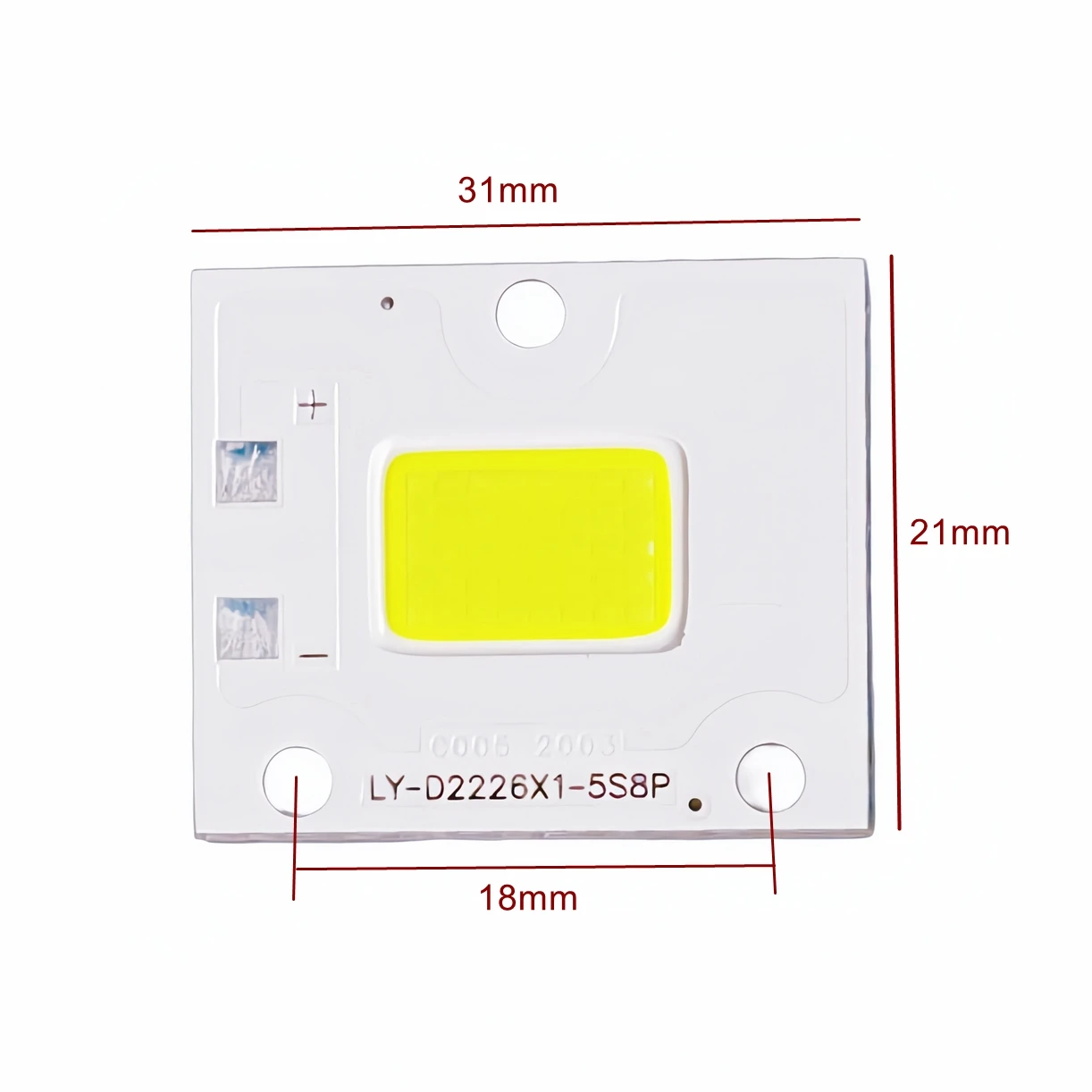 Projector 40PC LED Light Source Bulb High Brightness White Lighting Lamp DIY Repair Projection Parts LY-D2226X2-5S8P