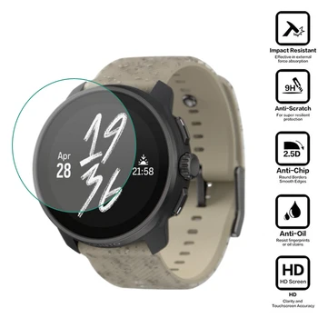 Pellicola protettiva trasparente in vetro temperato duro per smartwatch per Suunto Race S/Race Cover proteggi schermo Accessori per orologi intelligenti