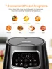 ZCWA Air Fryer 5.5L 1400W Multifunctional Household Max 200 Centigrade Low Oil And Light Stainless Steel Fryer Intelligent 3