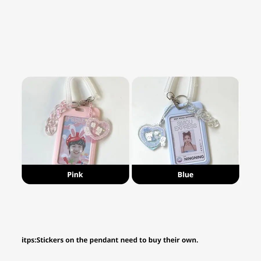 Credit Card Holder 11cm Vertical Card Keychain Bus Student ID Holder