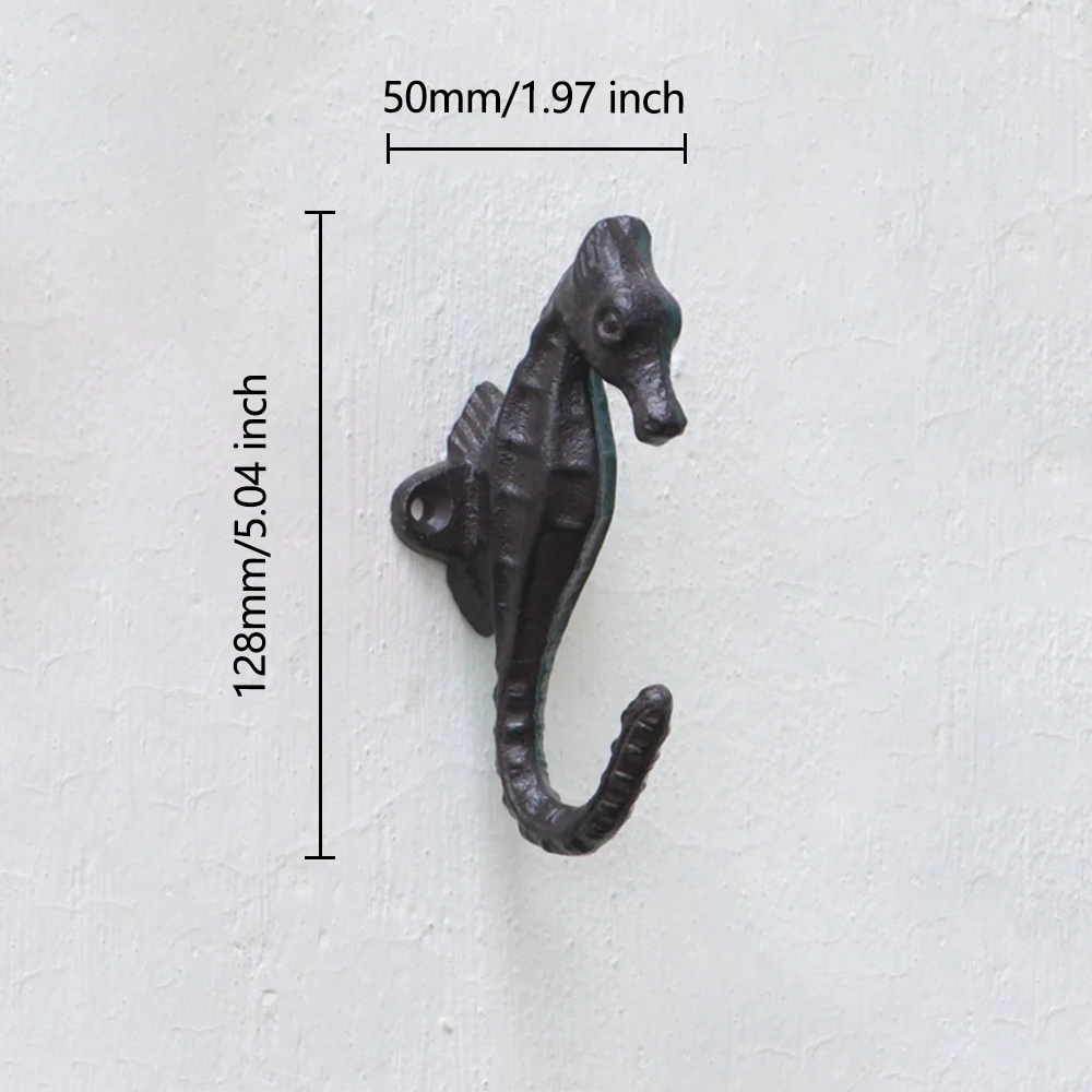 Gancio Da Parete A Forma Di Balena In Ghisa - Appendiabiti Decorativo Resistente Per Cappotti, Cappelli E Asciugamani - Foto 8