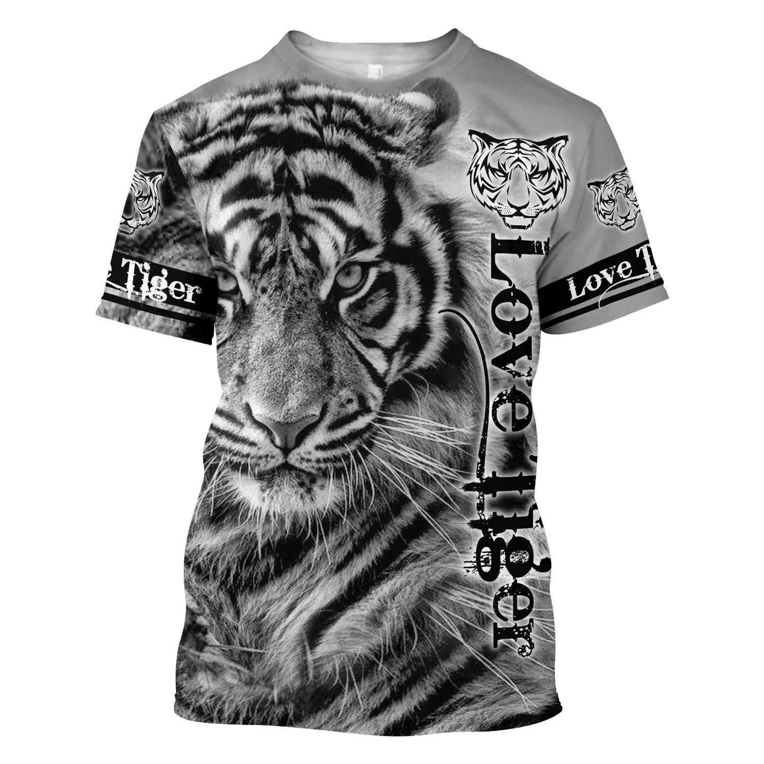 

2023 Summer Men T-shirt Premium 3d Printed Tiger Skin T-shirt Harajuku Casual Short Sleeve Tee Shirts Unisex Tops