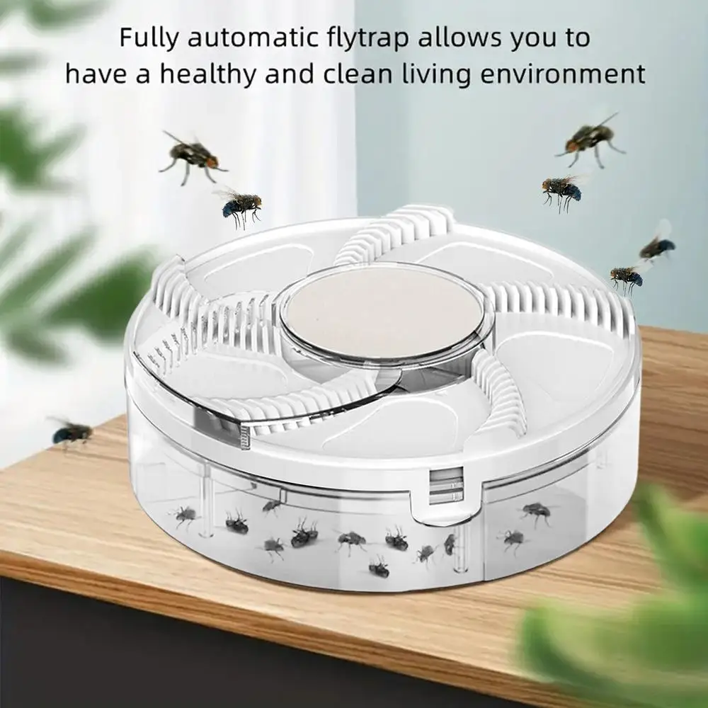 Description Picture 4 of itemsilent Electric Fly Catchers Flexible And Portable Silent Rotary Fly Traps Electronic Chargeable fly Trap For Kitchen Bedroom