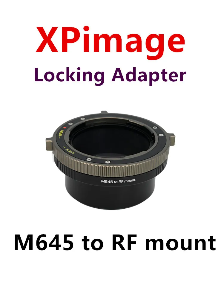 Obiettivo Mamiya645 Per Adattatore Di Bloccaggio Della Fotocamera Canon Eos Rf. Obiettivo Schneider Mamiya A Rf R5C R5 R6 R10 Visione Rossa Per Adatta