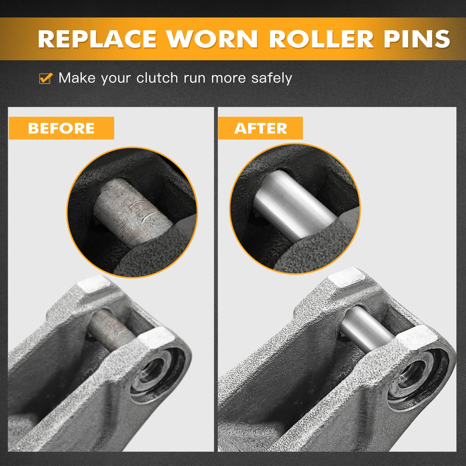 NICECNC 6PCS Primäre Kupplung Roller Pins/Achse Roller Für Can Am Maverick X3 4x4 Turbo DPS max Trail Commander Outlander Renegade – Detail 6