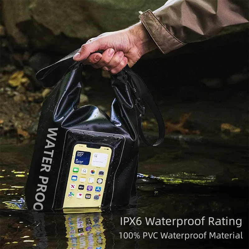 Waterproof Dry Bag 5L 2L Phone Pouch Touchscreen Floating Shoulder Swimming Kayak Storage Beach Boating Outdoor Surfing Travel dry bag waterproof bag swimming bag