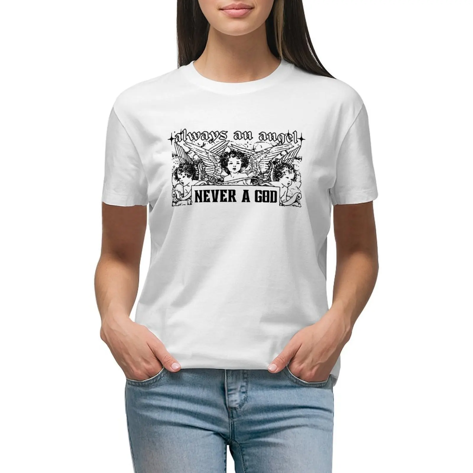 

Boygenius - Always an Angel, Never a God T-shirt korean fashion aesthetic clothes oversized womans clothing