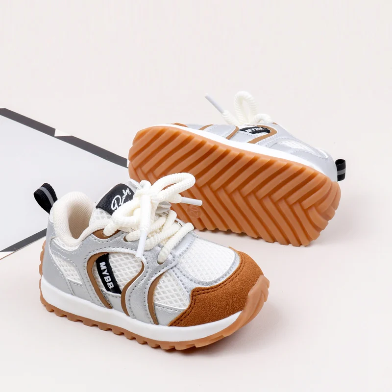 Baby Boys Girls Spring and Summer Mesh Single Shoes New Soft Bottom Non-slip Walking Shoes 1-2 Years Old Baby Trend Casual Shoes 4