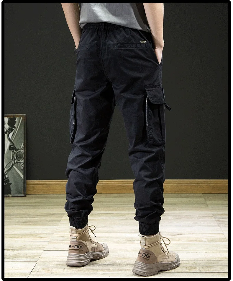 2022 Summer Tactical Cargo Pants Men Fashion Sport Joggers Casual Streetwear Hip Hop Baggy Trousers Army Green Khaki Black Gray beige cargo pants