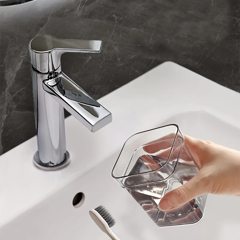 Toothbrush holder with a cup for rinsing toothbrush storage organizer 1pc