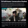New Godox V100 Round Head Camera Flash Wireless Transmission Speedlite Flash for Canon Nikon Sony Fuji Olympus 5