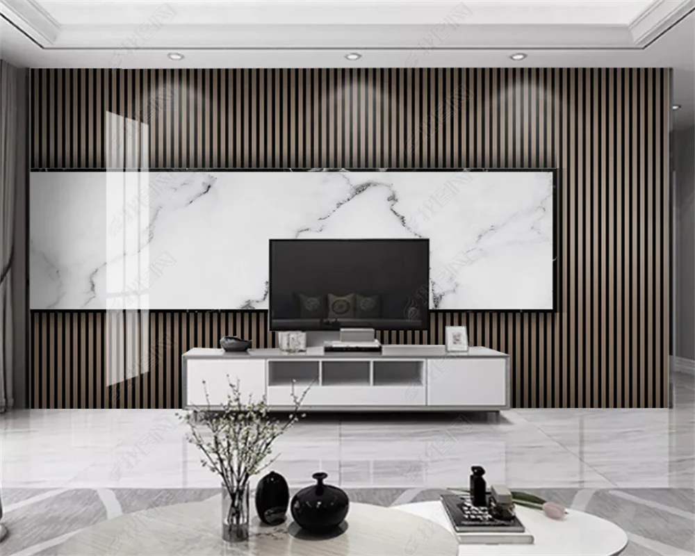 beibehang nordic retro planta deixa wallpaper fundo tv 01