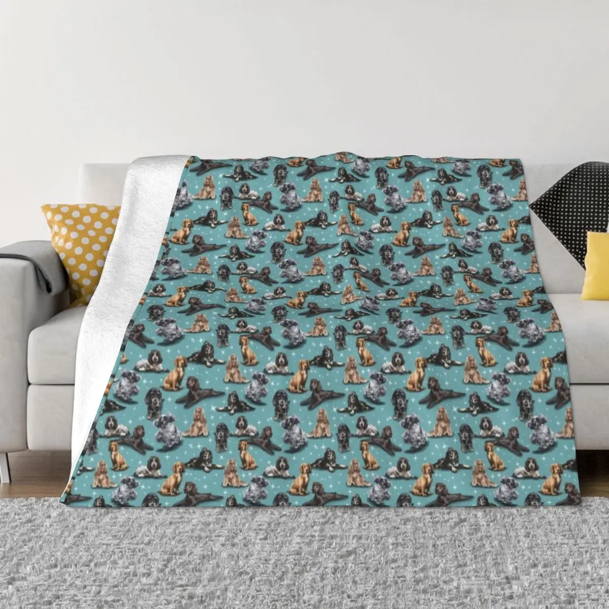 

The Cocker Spaniel Throw Blanket Designer Blankets blankets for winter
