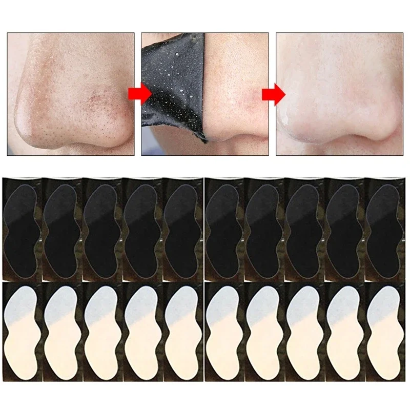 Nose Blackhead Remover Mask Deep Cleansing Skin Care Shrink Pore Acne Treatment Mask Nose Black dots Pore Strips 50pcs