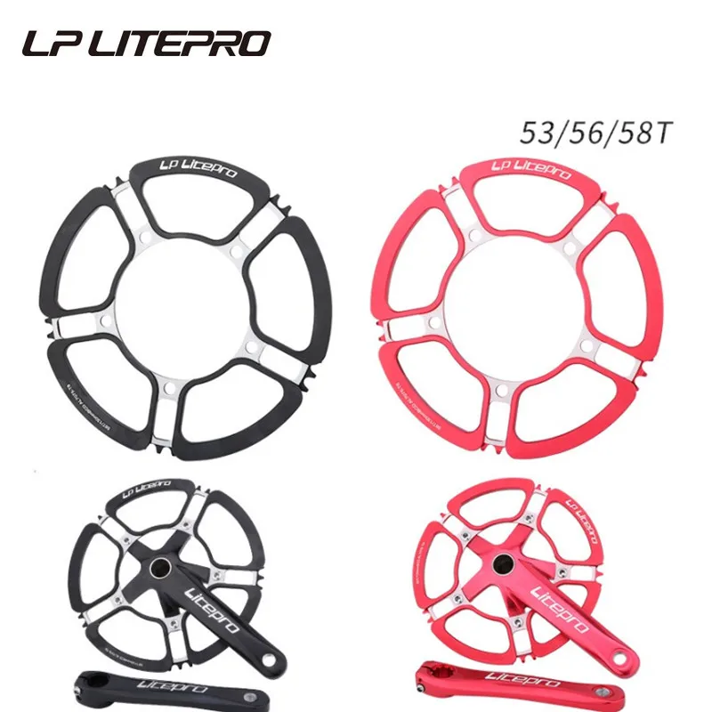 

LP Litepro лепестковая Звездочка Кривошип 130 BCD складной велосипед для 3 60 BMX цепное колесо AL7075 BB Кривошип 130bcd 53T 56T 58T