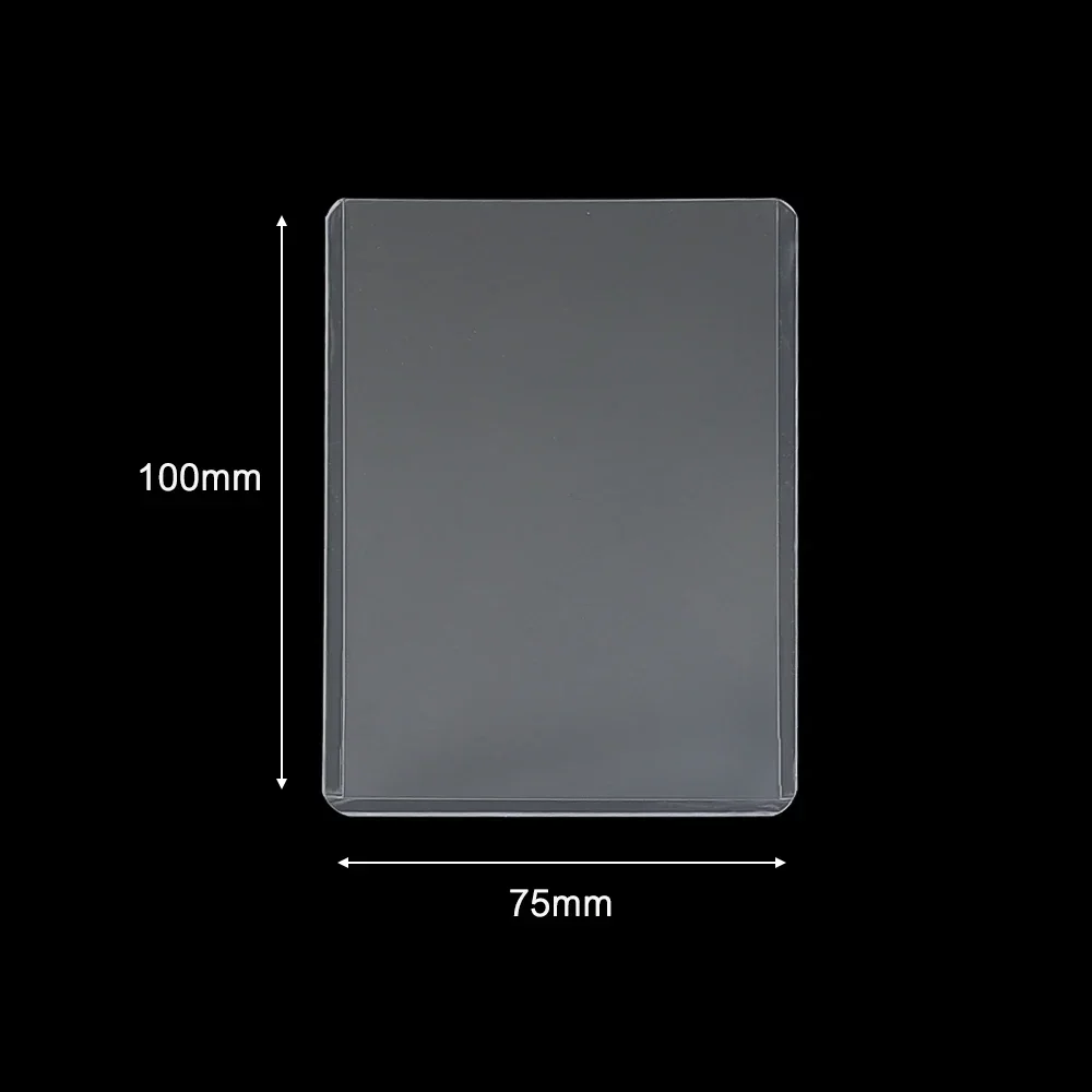 35PT Transparent Card Sleeves Idol Photo Game Card Protector Vertical and Horizontal Holder Cover 3x4" 1/50Pcs card holder photo card holder card protector idol card protector