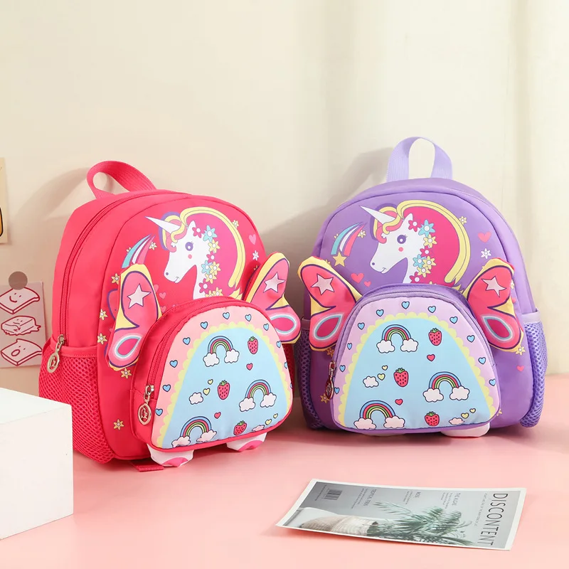 Girls Unicorn Creative Cartoon Backpacks Anti Lost Baby Fashion Backpack Boys Trend Children Small School Bags In Kindergarten
