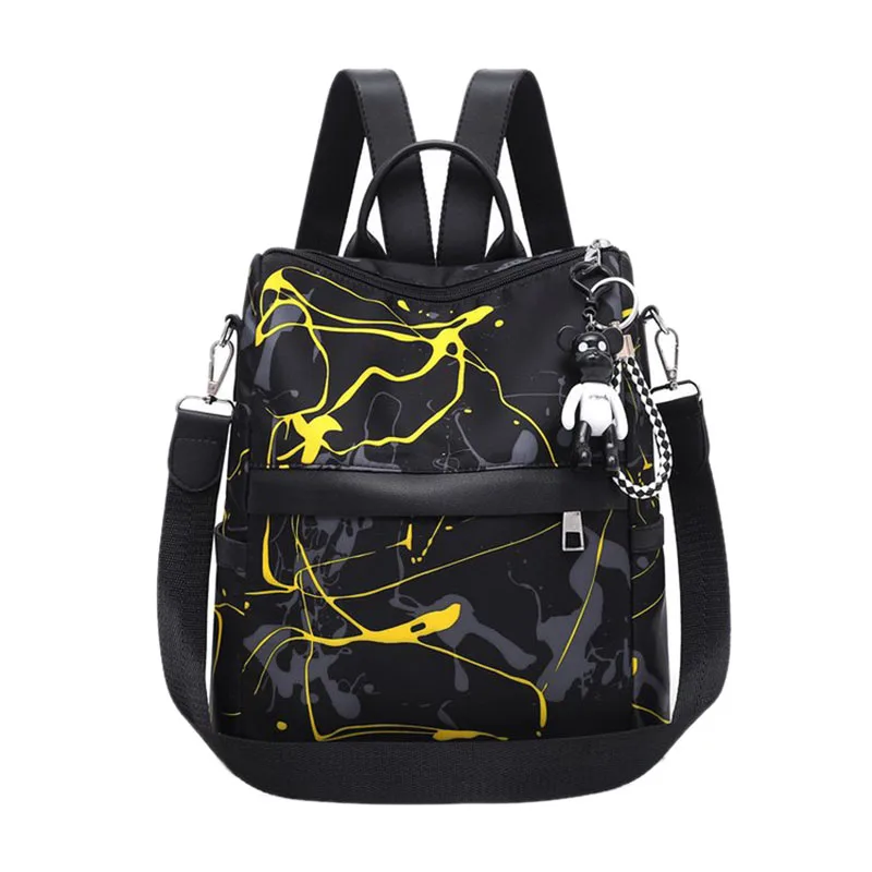 

Женский рюкзак в стиле граффити, молодежная сумка, большой простой рюкзак из ткани Оксфорд