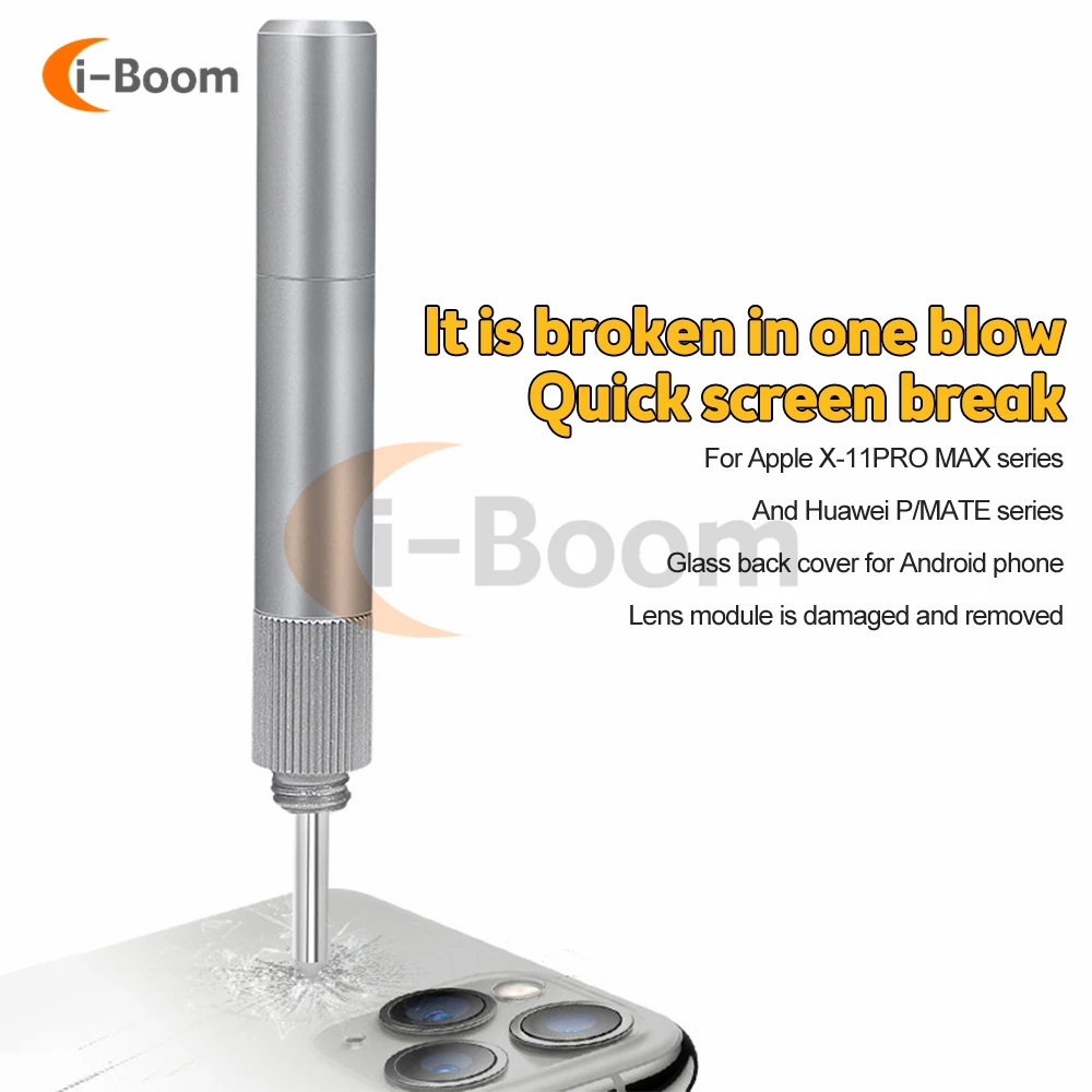 Blasting Pen Break Crack Demolishing Pen Back Cover Camera Glass Lens For iPhone 8 13 Pro Samsung Xiaomi Repair Blasting Tools