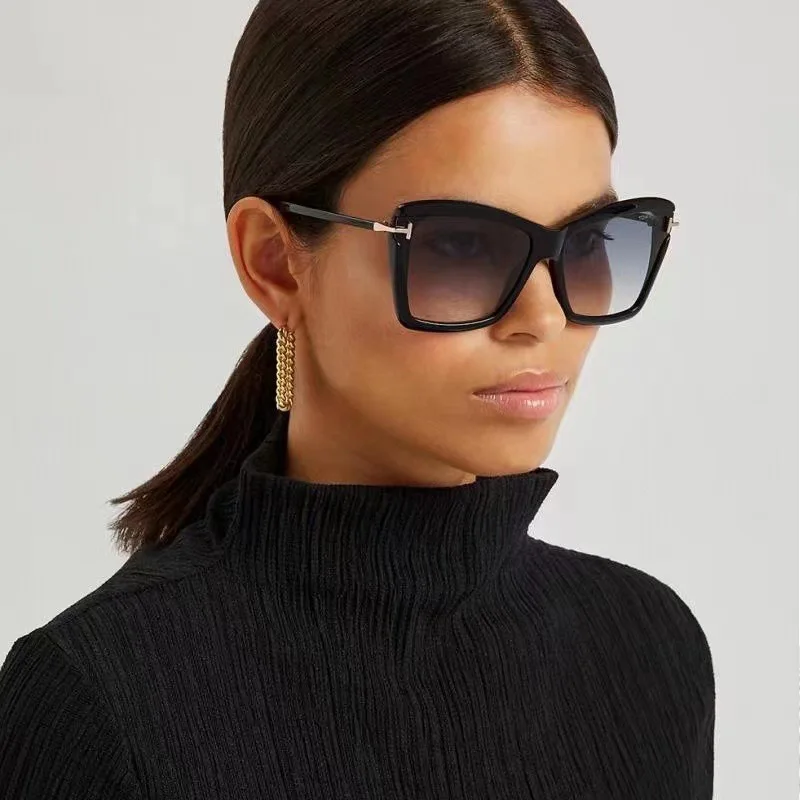 

Women's Square Sunglasses 2023 New Women's Luxury Brand Big Frame Sunglasses Vintage Ladies Glasses UV400 Oculos De Sol