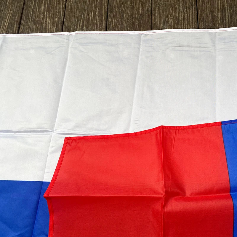 Russia Table Flag 6x9 Inch - Satin Desk Flag With Steel Pole & Base For Indoor Decor, AZ FLAG