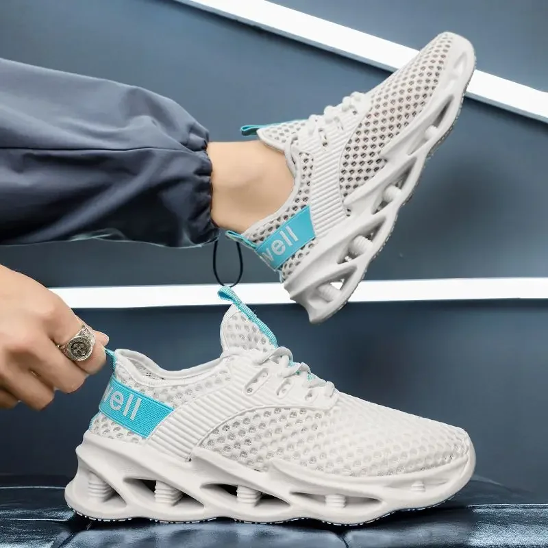 

Trend Light Running Shoes Breathable Lace-up Jogging Shoes Men's Sneakers Non-slip Design Mens Casual Men's Shoes Free Shipping